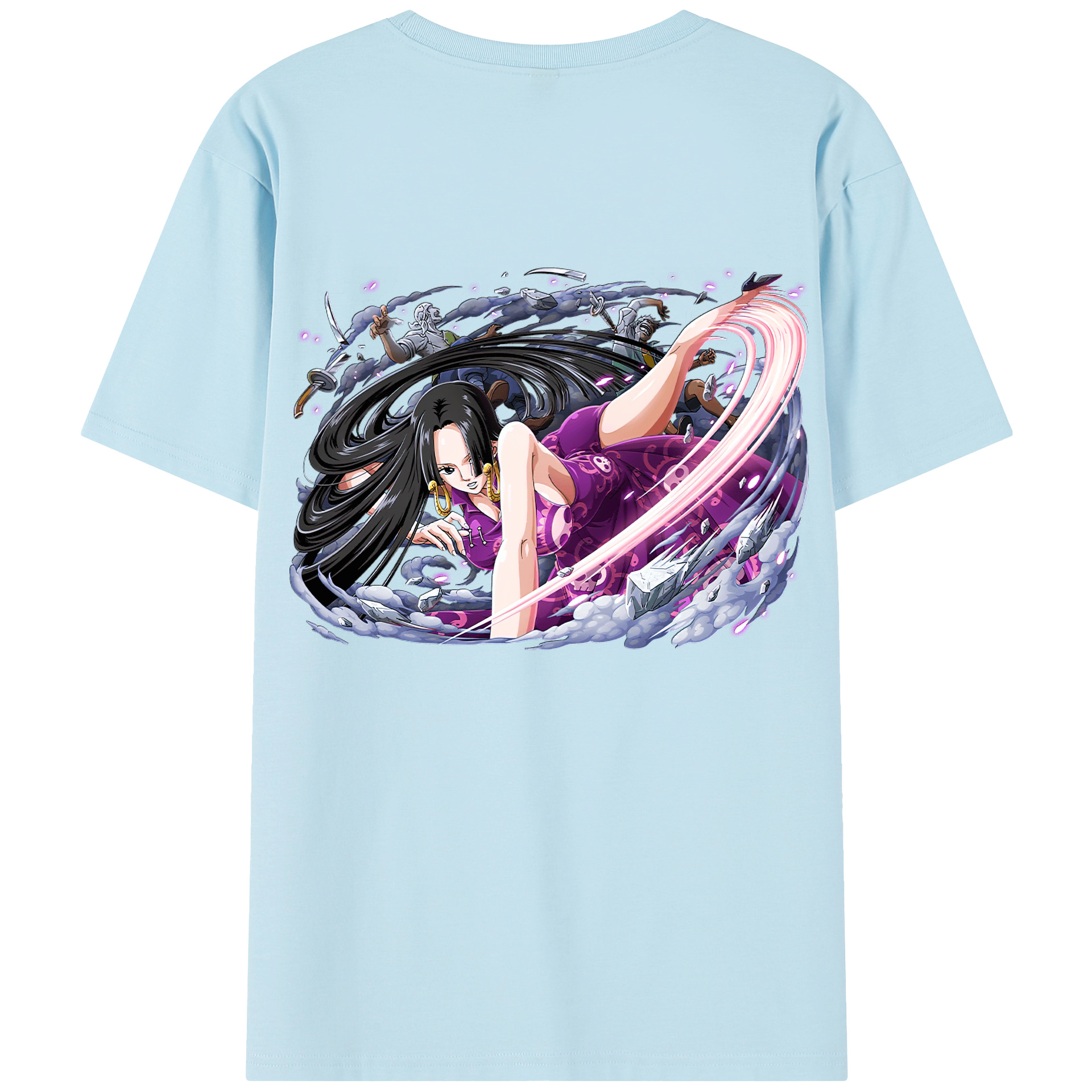 ワンピース ボア・ハンコック ONE PIECE Boa·Hancock 綿100％半袖Tシャツ（背面プリント）